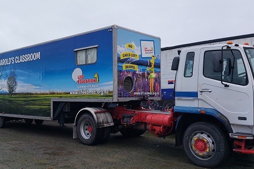 Small truck and classroom